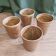 Quatre verres en grès "Digoin"