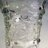 Thick glass standing vase