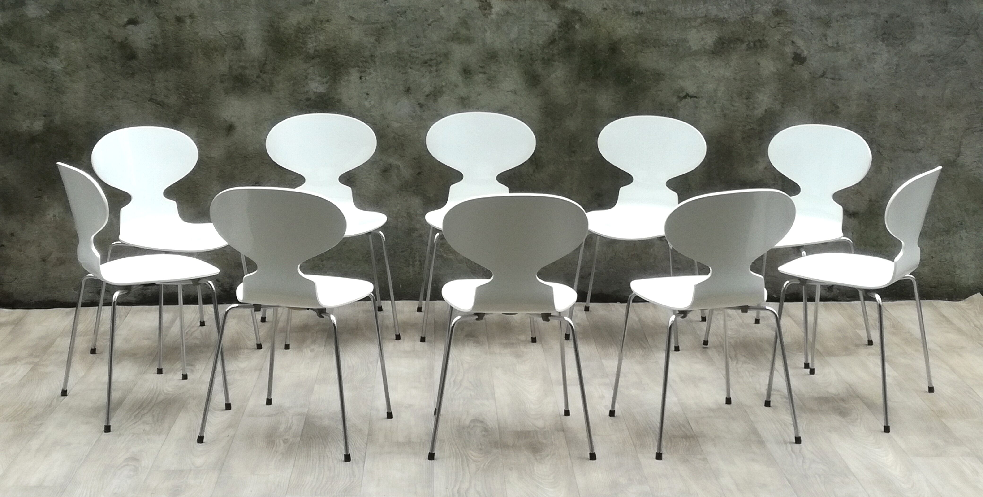 Series of 10 ant chairs by Arne Jacobsen, 1979