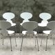 Series of 10 ant chairs by Arne Jacobsen, 1979