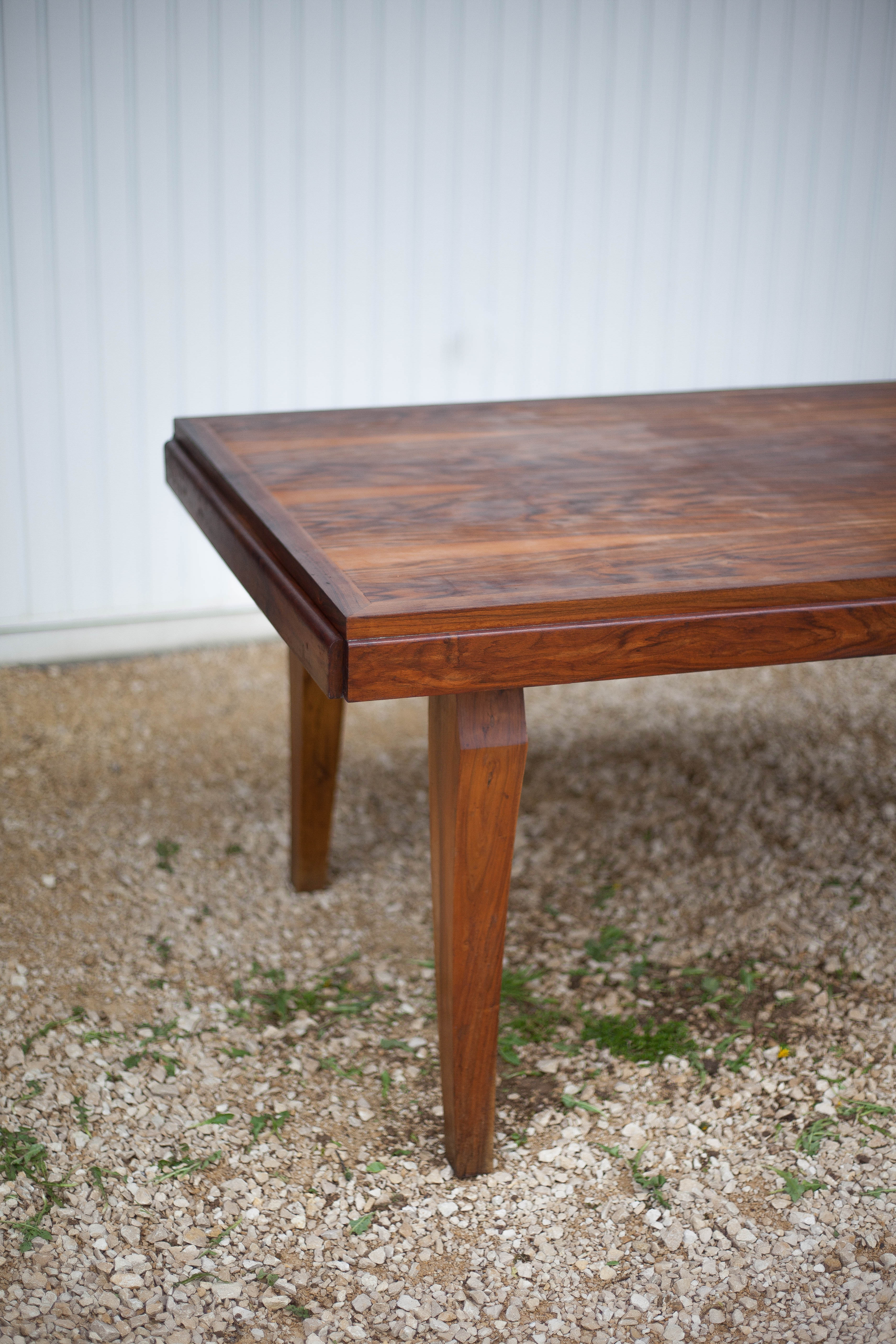 Art-Deco style wooden dining table