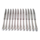 12 Guy Degrenne Rocaille Pattern Table Knives