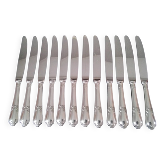 12 Couteaux de table Guy Degrenne  Modèle Rocaille