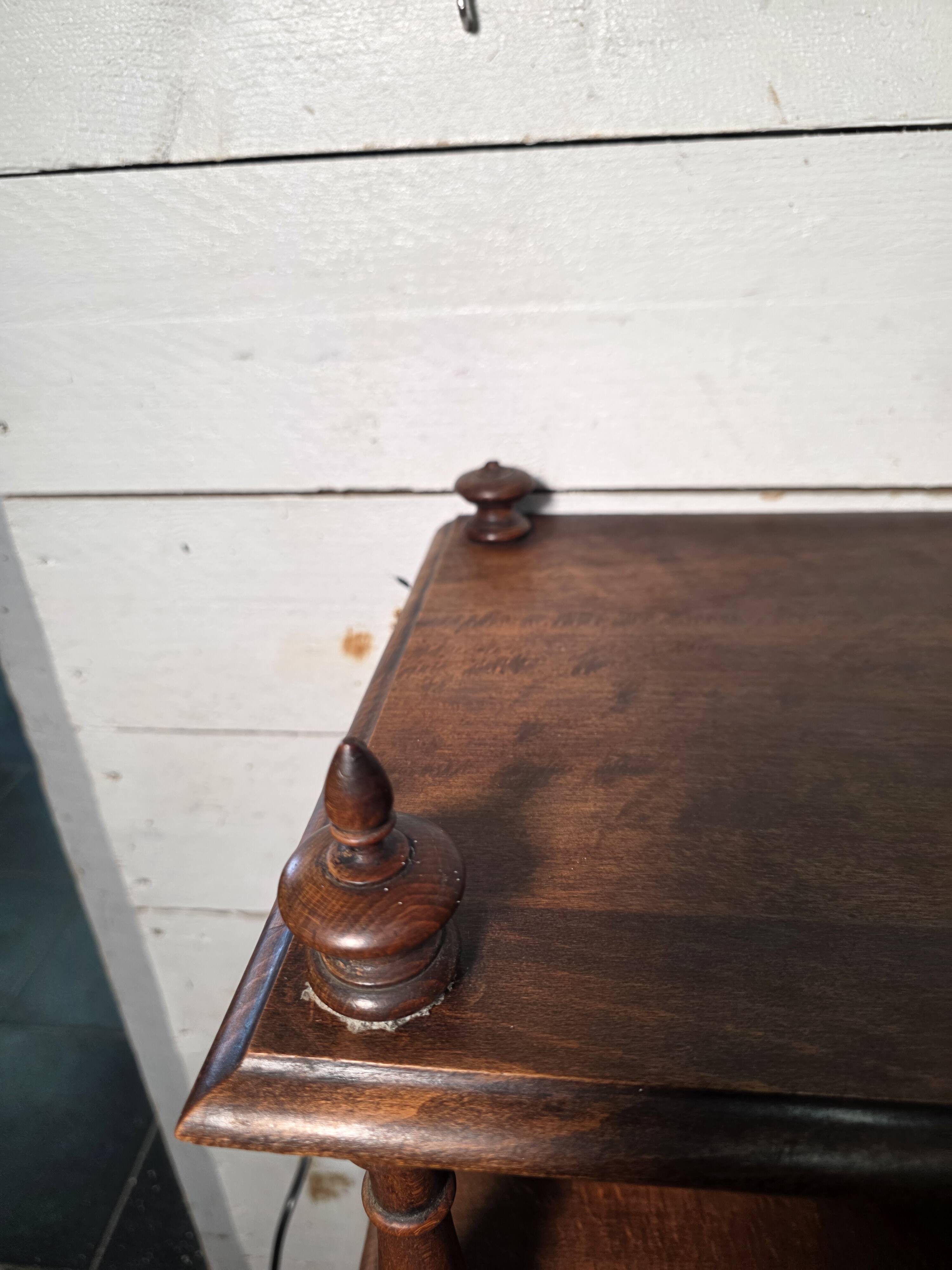 Antique walnut music cabinet
