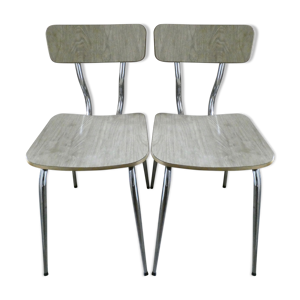 Paire de chaises en formica