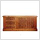 Mid-century Brutalist solid wood Sideboard