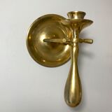 Brass sailor's candlestick