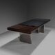 Walnut, Metal and Leather Hans von Klier “Il Ponte” Desk for Skipper, 1970s