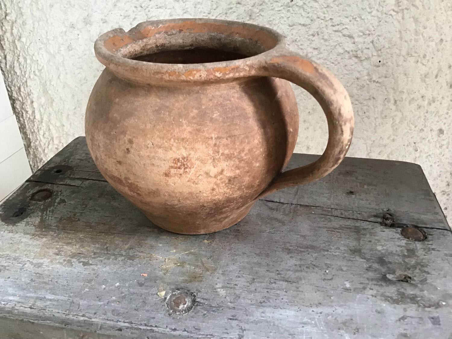 Terracotta pitcher