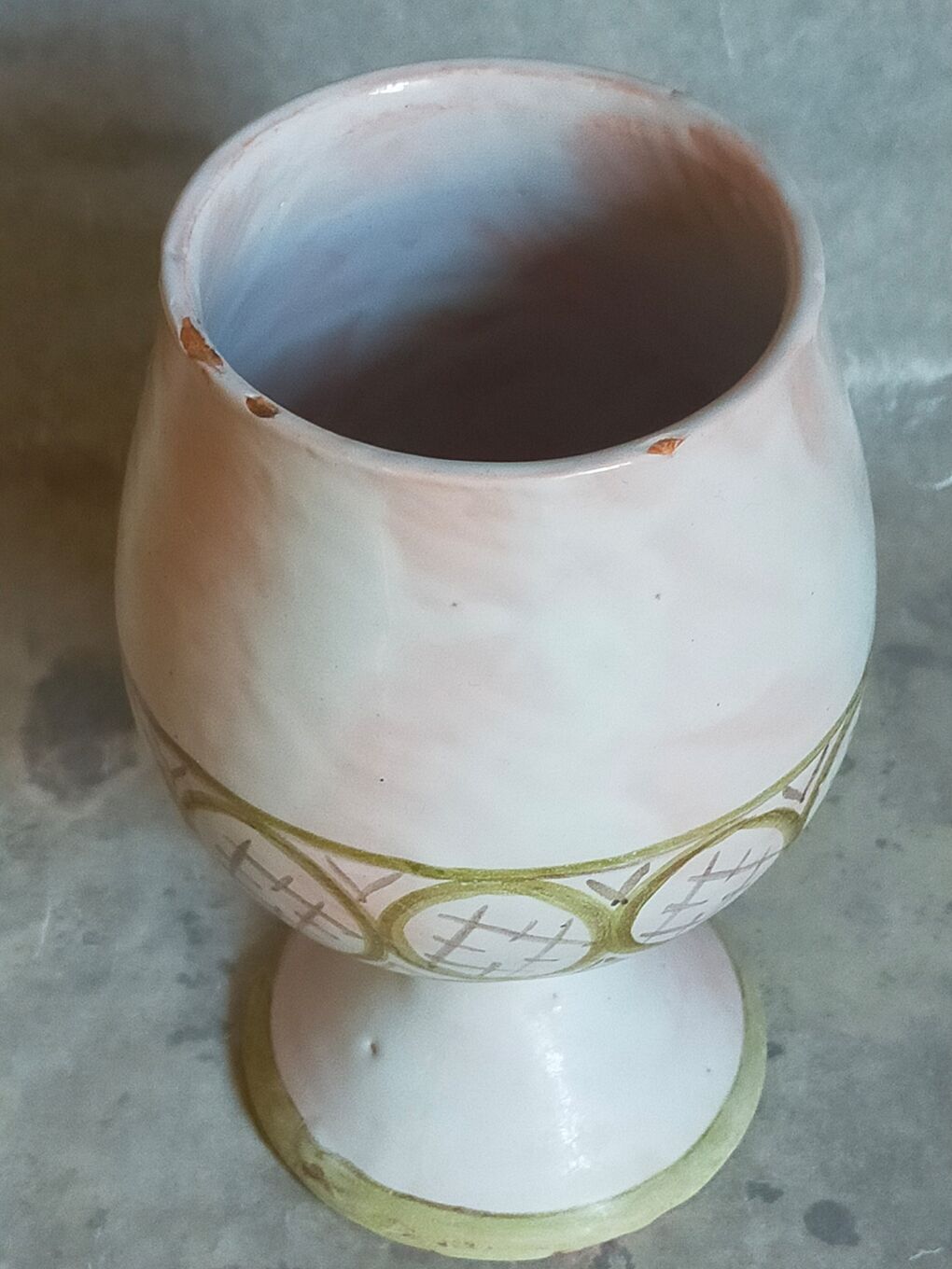 Ceramic vase of Cécile Midas vintage 50s