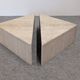 Pair of Italian travertine coffee tables by Up & Up circa 1970