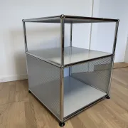USM Haller side table in light grey