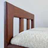 Lot de 2 chaises brutalistes avec dossier bas