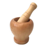 Light wood mortar and pestle