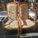 Pair of antique Voltaire armchairs