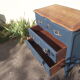Louis XV-style chest of drawers  in solid cherry.