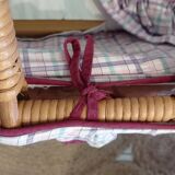 Ancien berceau vintage bambou/rotin