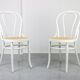 Chaises No. 18 Blanches par Michael Thonet, Set de 4