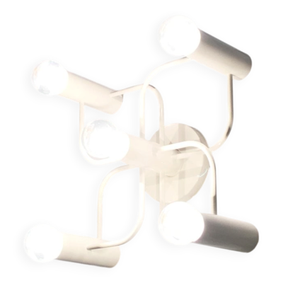 Lampe vintage allemande Space Age de plafond par Gaetano Sciolari pour Leola