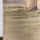 Double-sided watercolor castle landscape