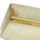 Vintage Italian Smoker's Box Jewelry Box Onyx Natural Stone