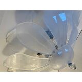 Contemporary Modern Flower  Glass Flush Mount