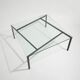 Glass and metal coffee table by Paolo Tilche for Arform, 1960s