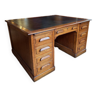 Antique oak partnerdesk