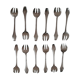 12 fourchettes à huitres métal argenté  art deco ravinet d'enfert
