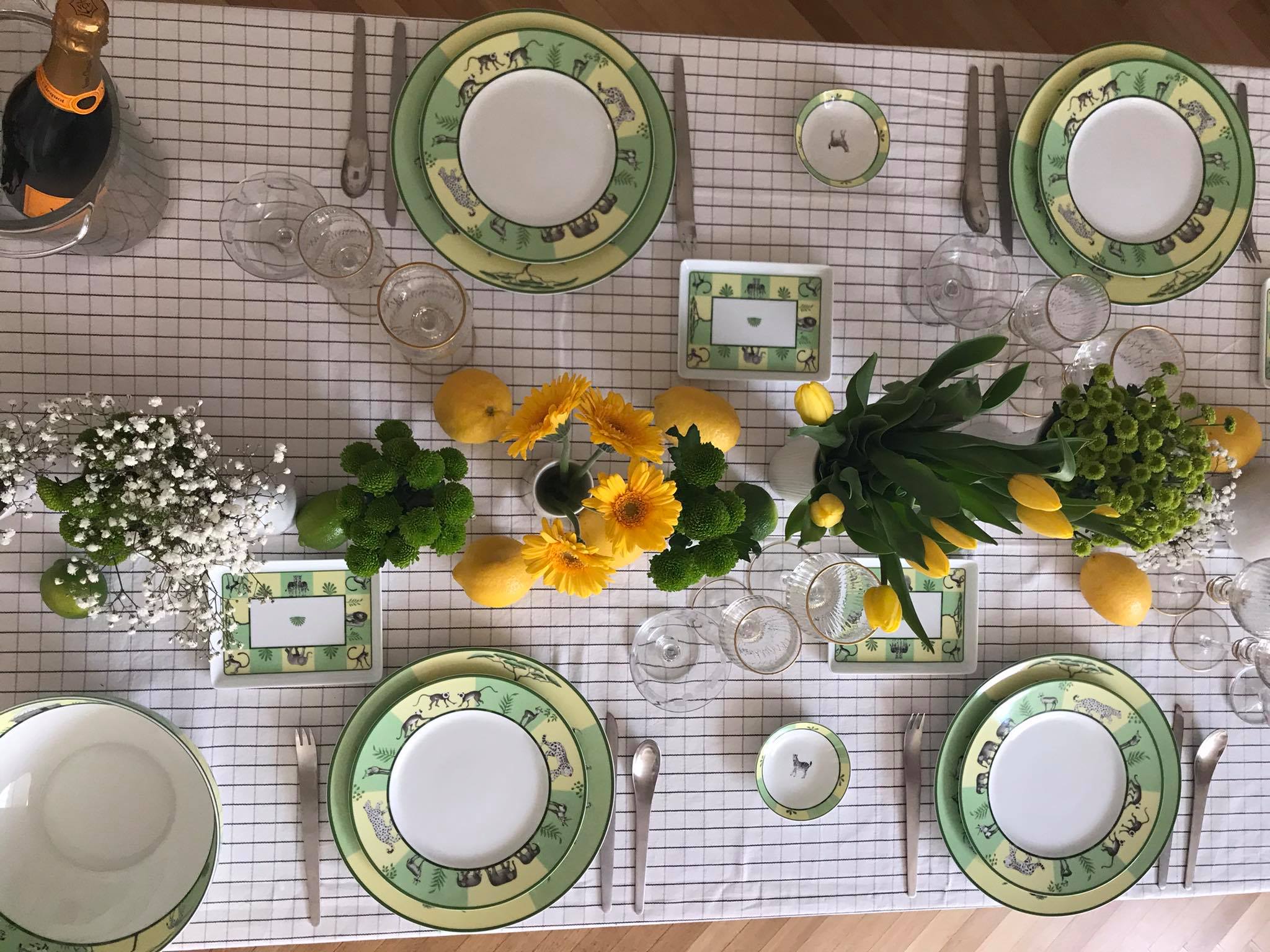 Lot de 4 assiettes Hermes Africa Selency