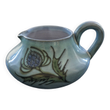 Vallauris pitcher with thistle decoration