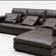 Rochebobois leather corner sofa
