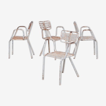 Lot de 4 fauteuils  'Radar' de Rene Malaval