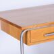 Bauhaus Writing Desk in Oak, Chrome-Plated Steel, Germany, 1930s