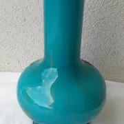 Blue opaline vase