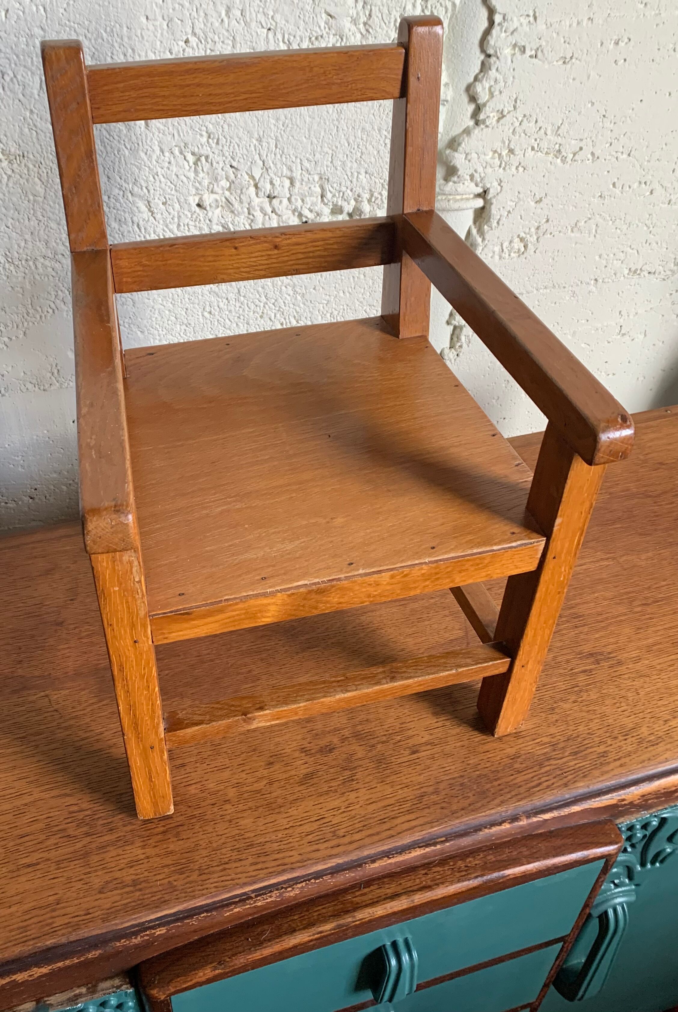 Wooden children's chair from the 50