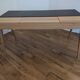 Bureau Habitat en cuir et bois
