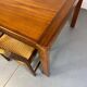 Large teak dining table in mid-century Danish style from the 1960s.