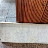 Bookcase forming showcase styleLouis XVI marble top