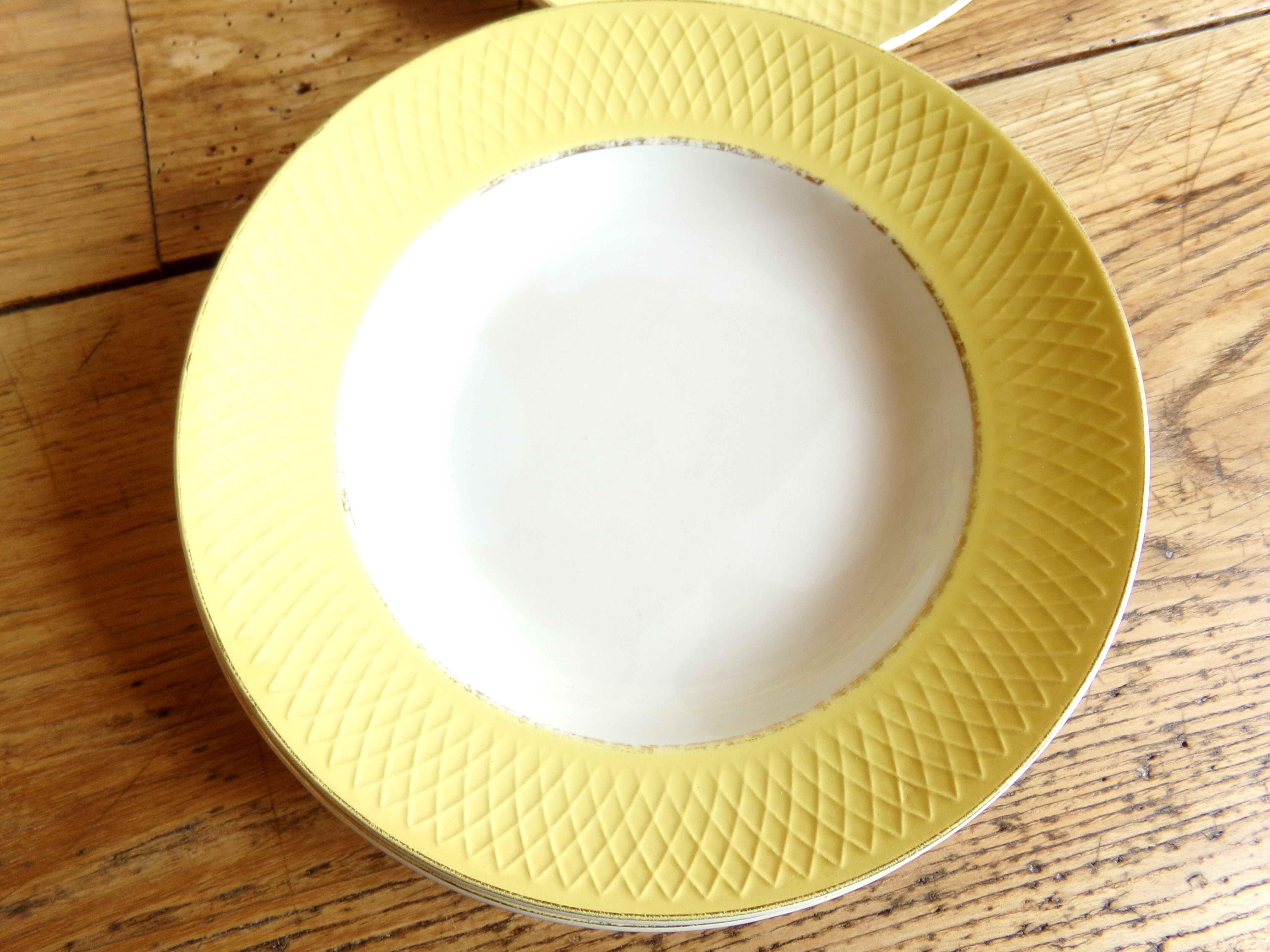 6 hollow earthenware plates - Orchies - Moulin des Loups