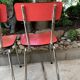 Red formica chairs