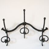 Marine decoration wrought iron coat rack