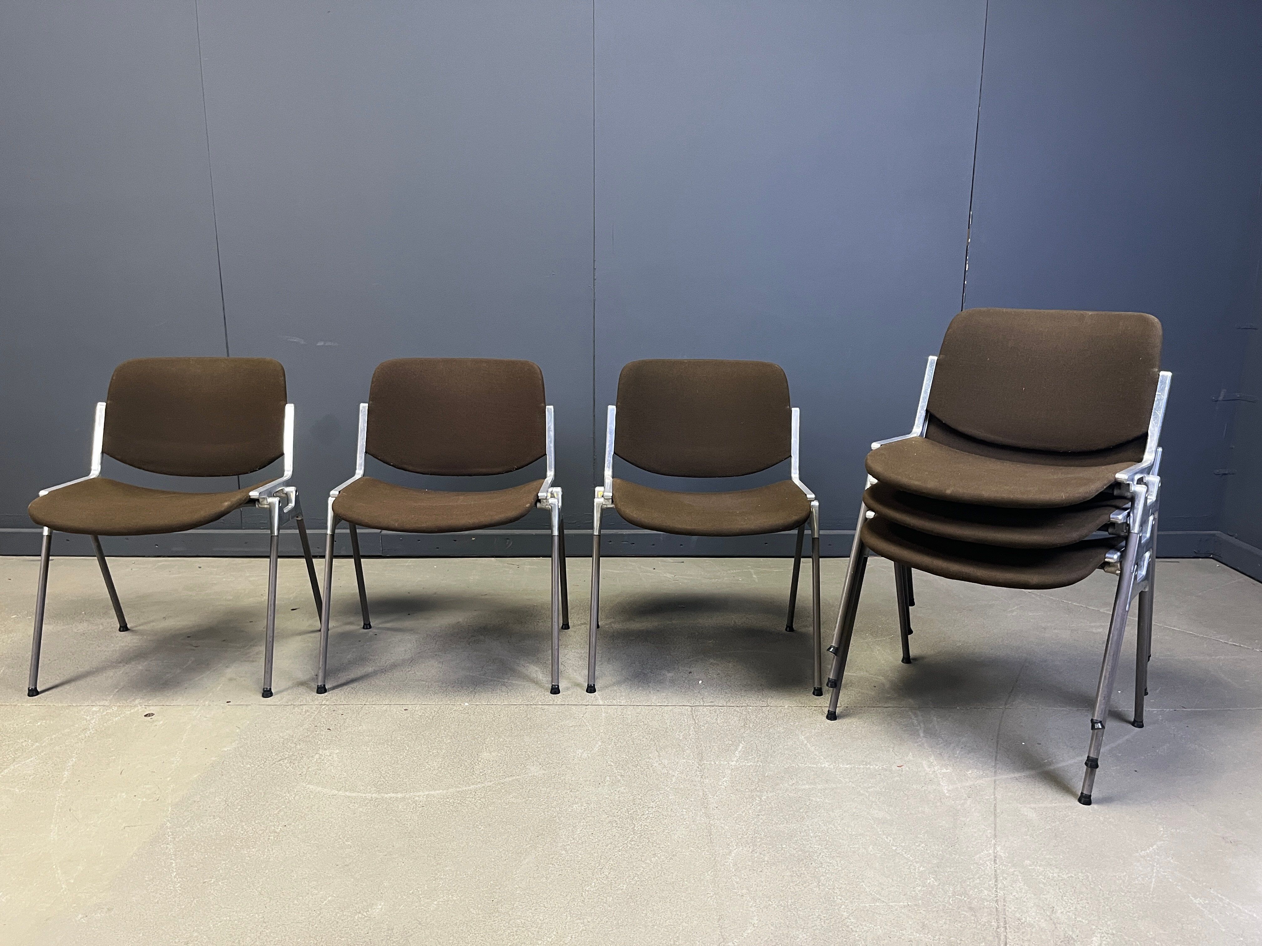 Vintage DSC 106 side chairs by Giancarlo Piretti for Castelli - set of 6