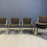 Vintage DSC 106 side chairs by Giancarlo Piretti for Castelli - set of 6