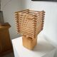 Constructivist wooden table lamp