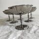 Vintage stainless steel stemmed cups