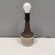 Ceramic table lamp, Danish, from the 1970s-80s. In earth tones.
