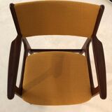 Scandinavian teak office armchair 1960