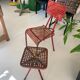 Antique chair by René malaval with its table
