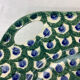 Round dish with old handles made in France Sarreguemines U&C
